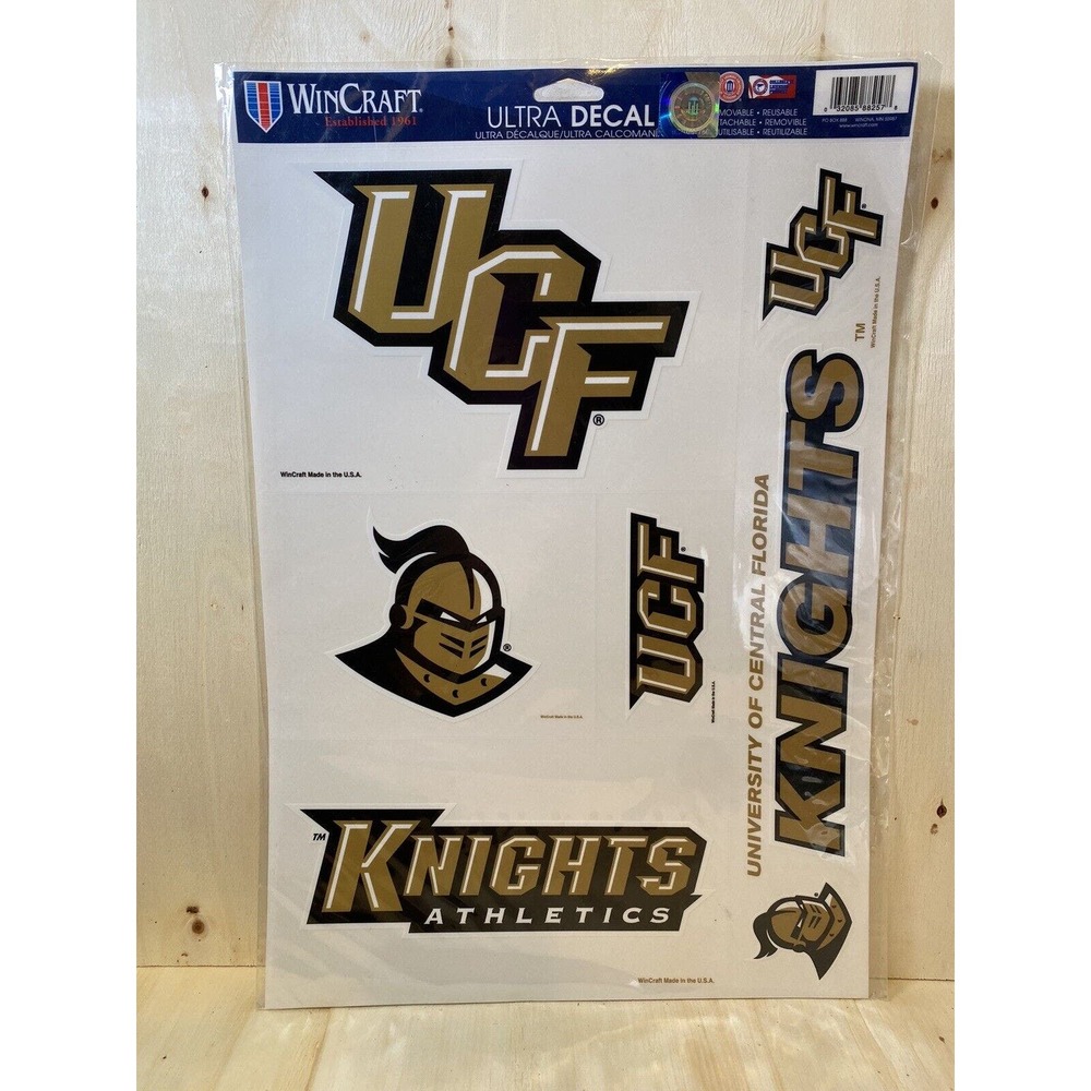 UCF Golden‎ Knights Wincraft Decals 5 Pack Central Florida New